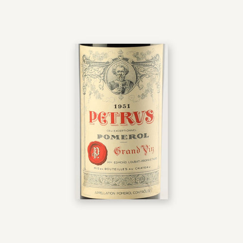 Petrus Pomerol 1951 AOC 0,75l — etichetta del vino