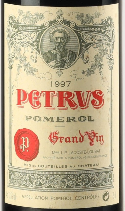 Petrus Pomerol 1997 AOC 0,75l — étiquette du vin