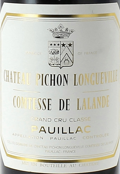 Chateau Pichon Longueville Comtesse de Lalande Pauillac 1986 AOC 0,75l — ワインラベル（参考画像）