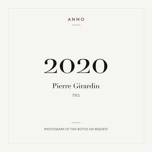 Pierre Girardin 2020 0,75l — ANNO vintage card; photograph of the actual bottle available on request