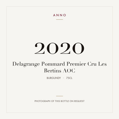 Delagrange Pommard Premier Cru Les Bertins 2020 AOC 0,75l from Burgundy — ANNO vintage card; photograph of the actual bottle available on request
