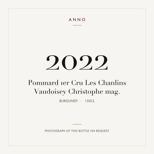 Vaudoisey Christophe Pommard Premier Cru Les Chanlins 2022 AOC 1,5l — ANNO 年份卡；實際酒瓶照片可應要求提供