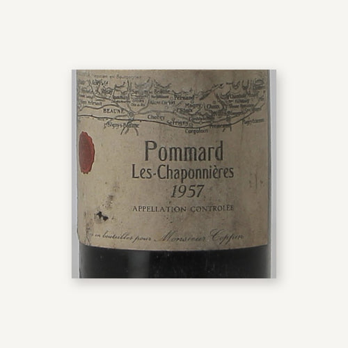 Les Chaponnieres Pommard 1957 AOC 0,75l — 酒標