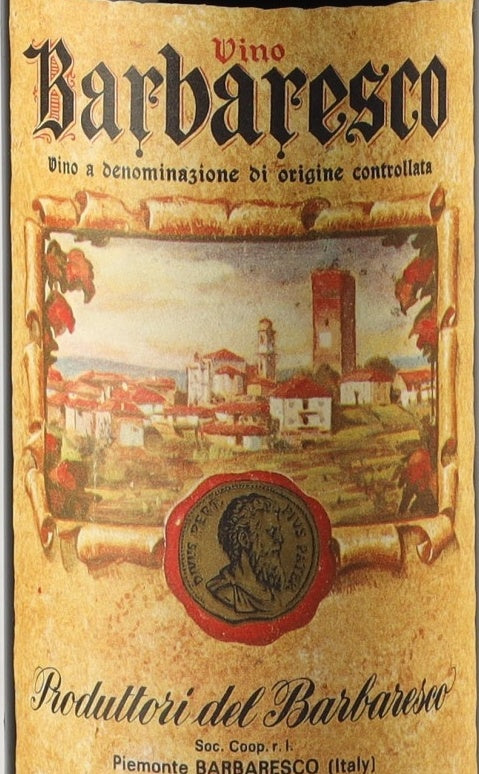 Produttori del Barbaresco Barbaresco DOC — wine label, illustrative image