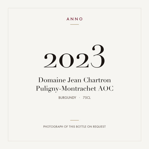 Domaine Jean Chartron Puligny-Montrachet 2023 AOC 0,75l from Burgundy — ANNO vintage card; photograph of the actual bottle available on request