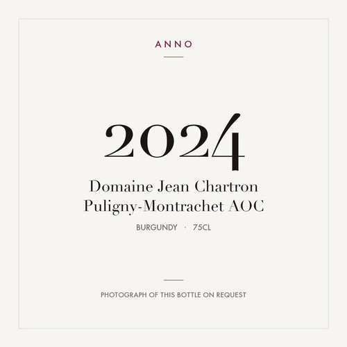 Domaine Jean Chartron Puligny-Montrachet 2024 AOC 0,75l from Burgundy — ANNO vintage card; photograph of the actual bottle available on request