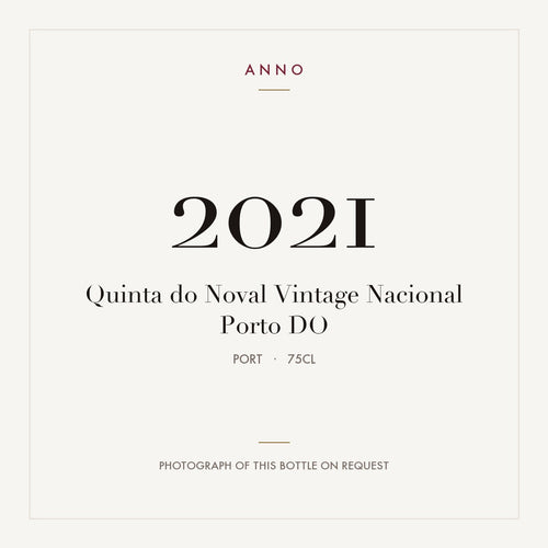 Quinta do Noval Vintage Nacional Porto 2021 DO 0,75l from Port — ANNO vintage card; photograph of the actual bottle available on request