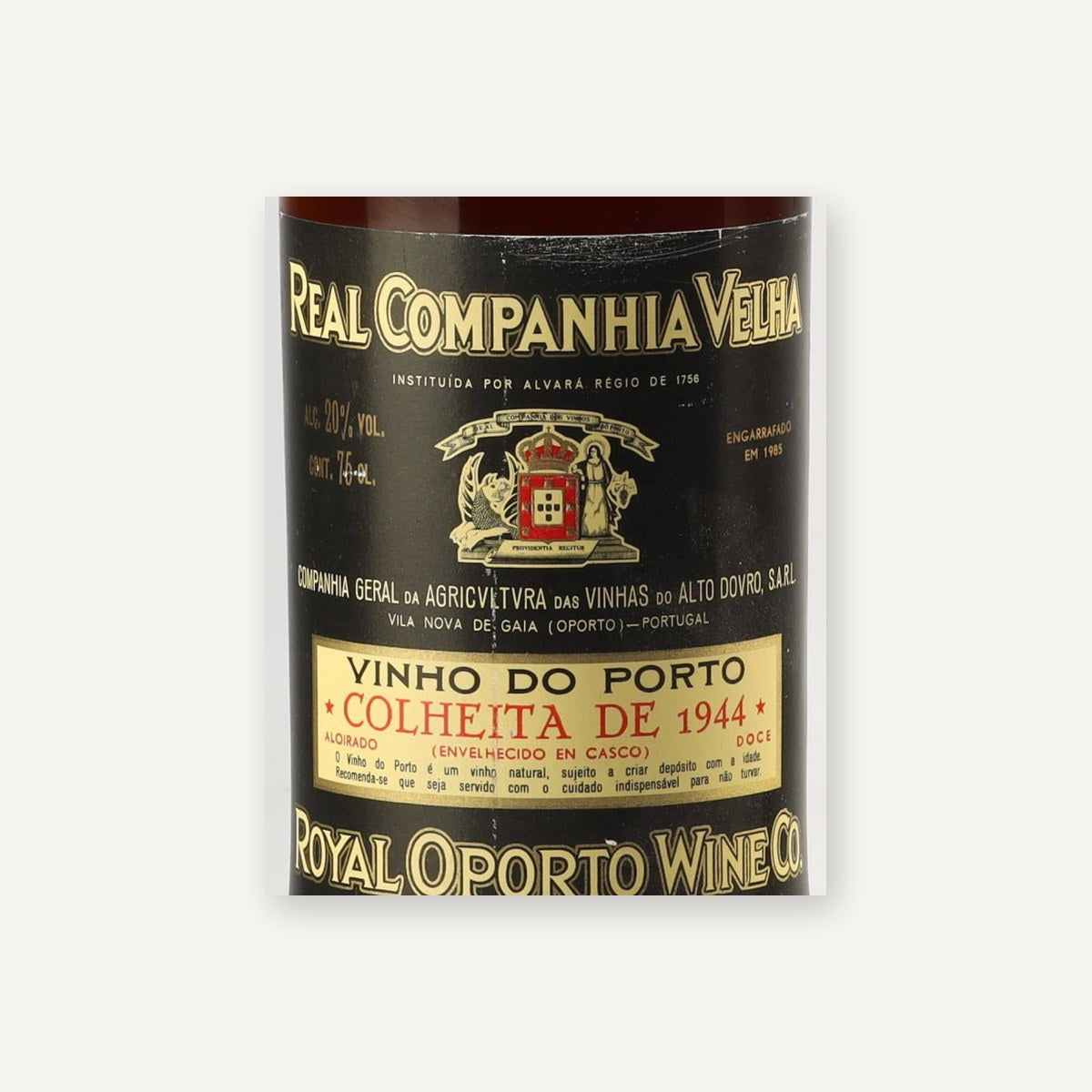 Real Companhia Velha Royal Oporto Colheita Porto 1944 DO 0,75l — wine label
