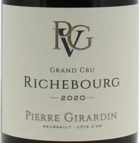 Pierre Girardin Richebourg Grand Cru 2020 AOC 0,75l — wine label