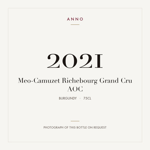 Meo-Camuzet Richebourg Grand Cru 2021 AOC 0,75l from Burgundy — ANNO vintage card; photograph of the actual bottle available on request