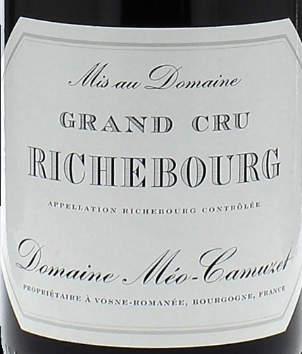 Domaine Meo-Camuzet Richebourg Grand Cru 2014 AOC 0,75l — wine label, illustrative image