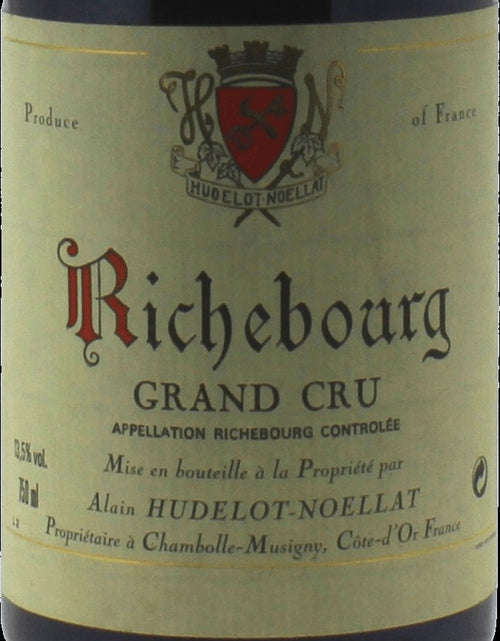 Hudelot-Noellat Richebourg Grand Cru 1997 AOC 0,75l — wine label, illustrative image