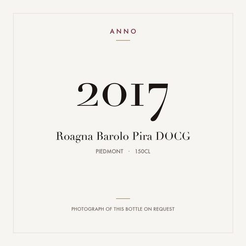 Roagna Barolo Pira 2017 DOCG 1,5l, Piemonte — cartão de colheita ANNO; fotografia da garrafa real disponível a pedido