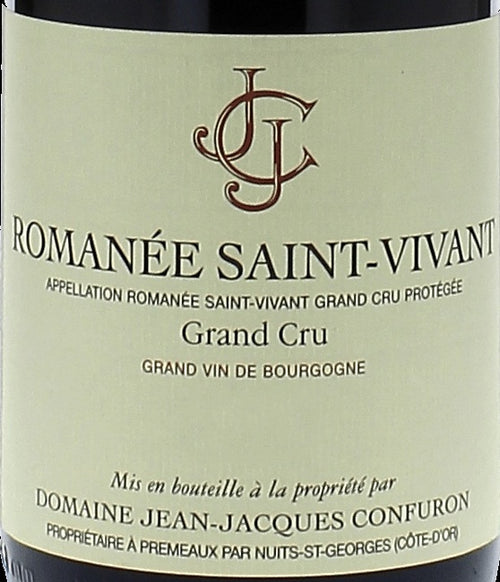 Domaine Confuron Jean-Jacques Romanee-Saint-Vivant Grand Cru 2019 AOC 0,75l — wine label, illustrative image