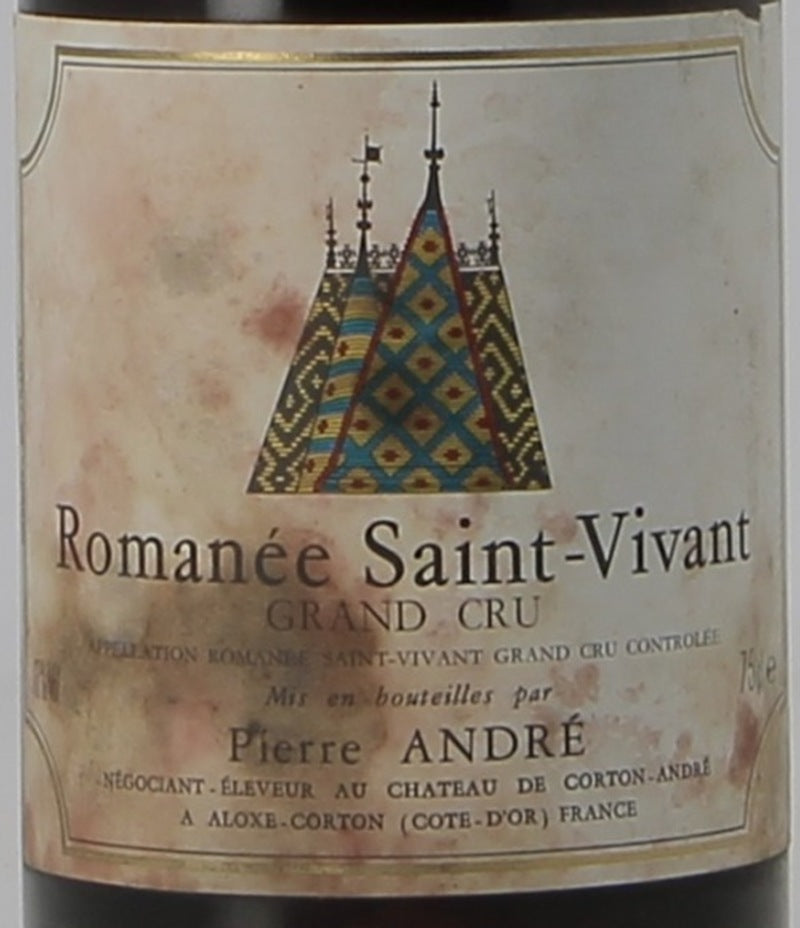 Pierre Andre Romanee-Saint-Vivant Grand Cru 1985 AOC — wine label