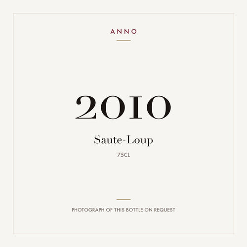 Saute-Loup 2010 0,75l — ANNO 年份卡；實際酒瓶照片可應要求提供