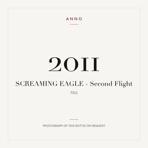 Screaming Eagle Second Flight 2011 0,75l — ANNO vintage card; photograph of the actual bottle available on request