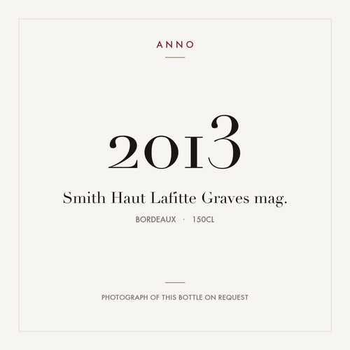 Smith Haut Lafitte Graves 2013 AOC 1,5l — ANNO-jaargangkaart; foto van de echte fles op aanvraag