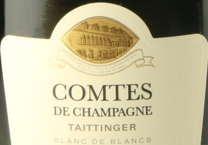 Taittinger Comtes Champagne 2014 0,75l — этикетка вина, иллюстративное изображение