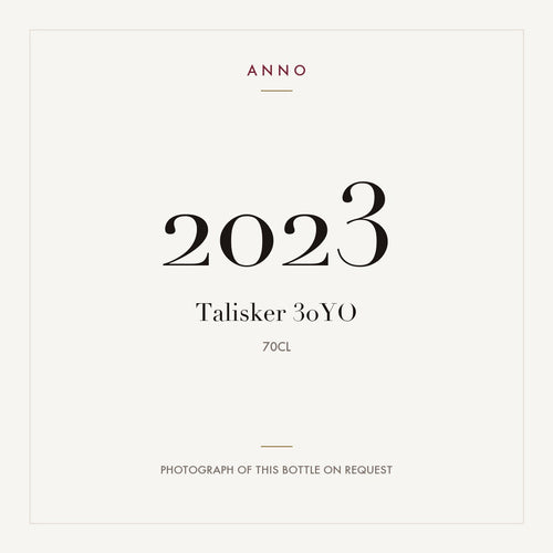 Talisker 30YO 2023 0,7l — ANNO vintage card; photograph of the actual bottle available on request