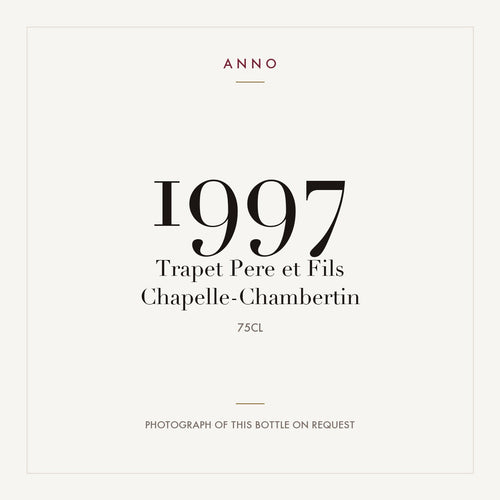 Trapet Pere et Fils Chapelle-Chambertin 1997 0,75l — ANNO vintage card; photograph of the actual bottle available on request