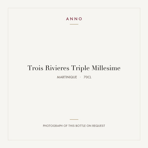 Trois Rivieres Triple Millesime 2006 0,7l from Martinique — ANNO vintage card; photograph of the actual bottle available on request