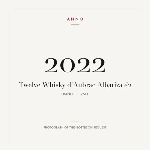 Twelve Whisky d'Aubrac Albariza #2 2022 0,75l from France — ANNO vintage card; photograph of the actual bottle available on request