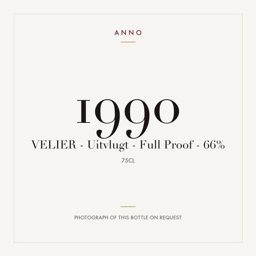 Velier Uitvlugt Full Proof 1990 0,75l — ANNO vintage card; photograph of the actual bottle available on request