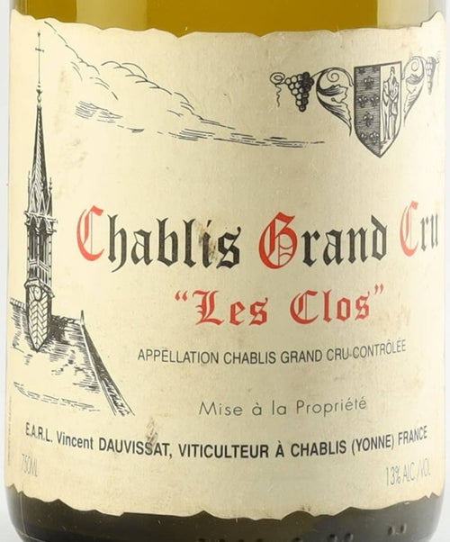 Vincent Dauvissat Chablis Grand Cru Les Clos 2003 AOC — wine label