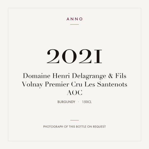 Domaine Henri Delagrange & Fils Volnay Premier Cru Les Santenots 2021 AOC 1,5l from Burgundy — ANNO vintage card; photograph of the actual bottle available on request