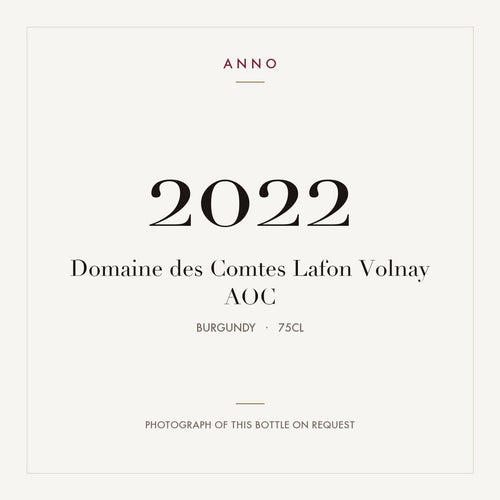 Domaine des Comtes Lafon Volnay 2022 AOC 0,75l from Burgundy — ANNO vintage card; photograph of the actual bottle available on request